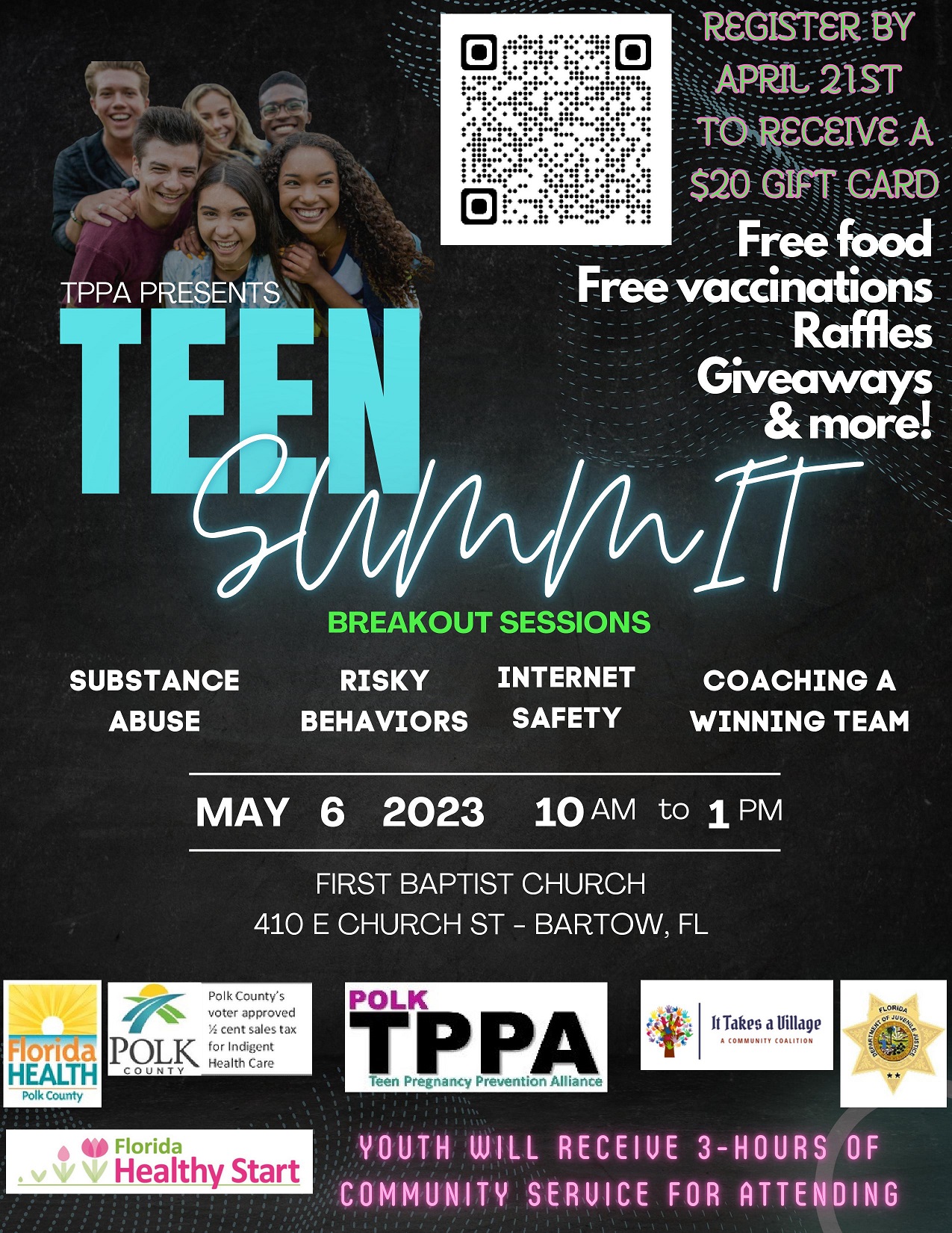 Read more about the article ANNUAL TEEN SUMMIT IN BARTOW, FLORIDA – May 6, 2023
